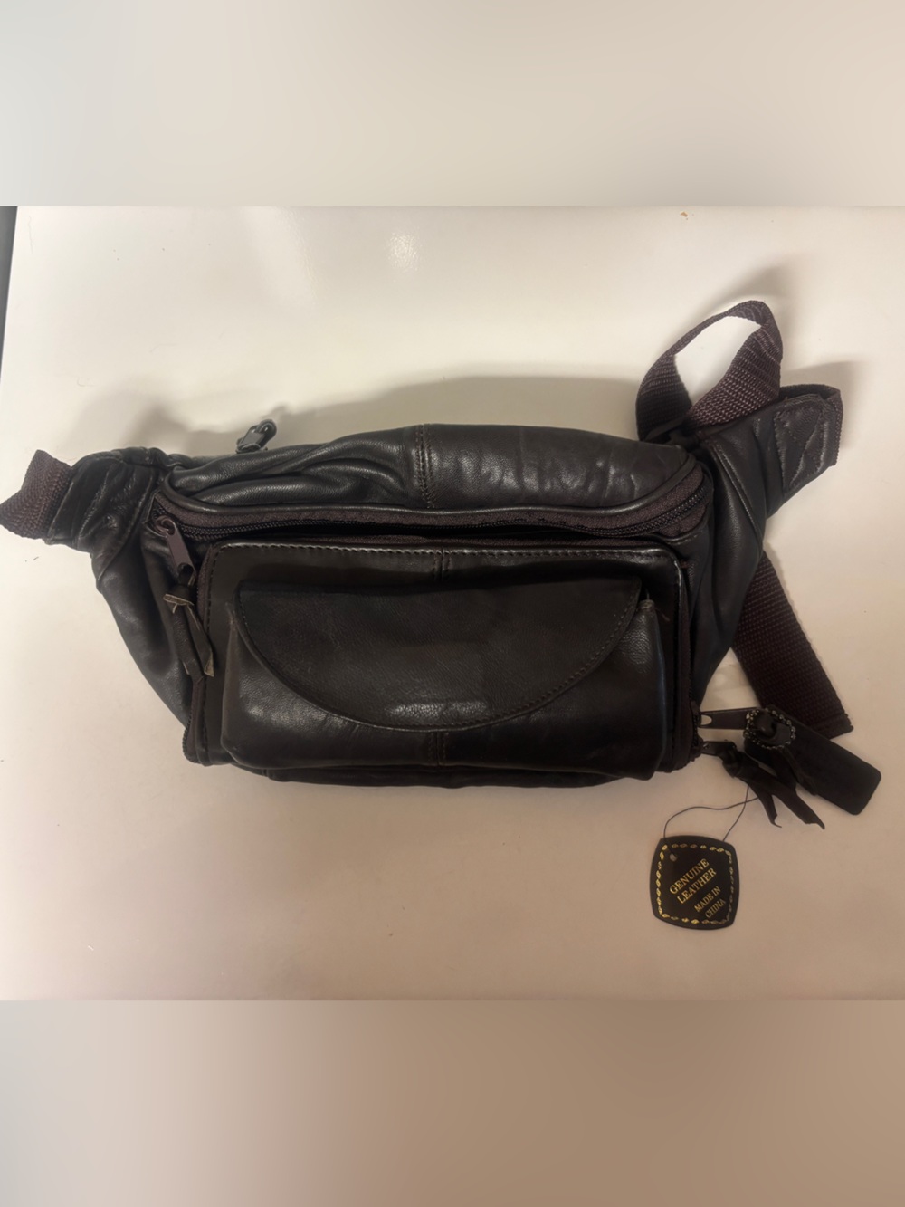 Men's Brown Leather Waist Bag — Classic Carry
